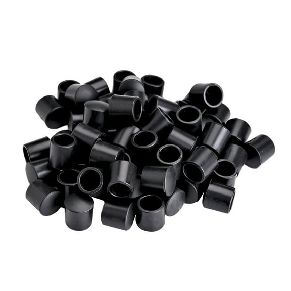 TOP-MAX 32PCS Door Stop Rubber Bumper Tips Black Door Stopper Replacement Caps Door and Wall Protection