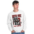 thumbnail image 4 of Street Fighter Balrog Never Quit Men's Crewneck Sweatshirt Brisco Brands S, 4 of 6