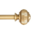 thumbnail image 3 of UTOPIA ALLEY Wall Mounted 3/4 Inch Curtain Rod - Curtain Rods For Windows 86 to 120 Inch, Adjustable Drapery Rods, Gold Curtain Rods, Bedroom Curtain Rods, Tapestry Poles (Gold 86"-120"), 3 of 8