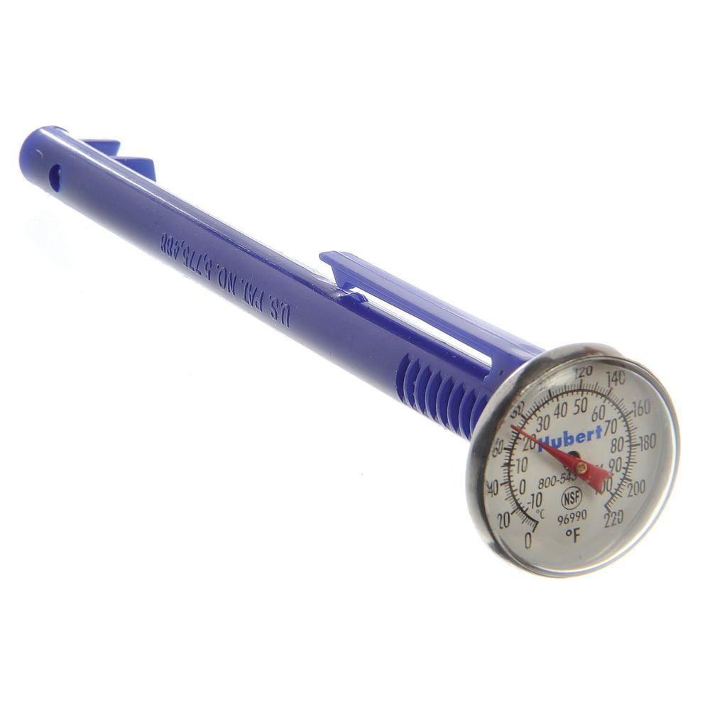 HUBERT® Baby Dial Food Thermometer Stainless Steel with Blue Plastic Sheath - 5'L Stem