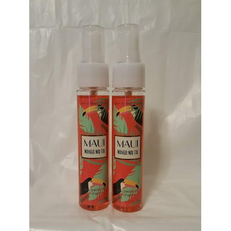 Bath and Body Works Anti-Bacterial Hand Spray 2 Pack. Maui Mango Mai Tai 1.9