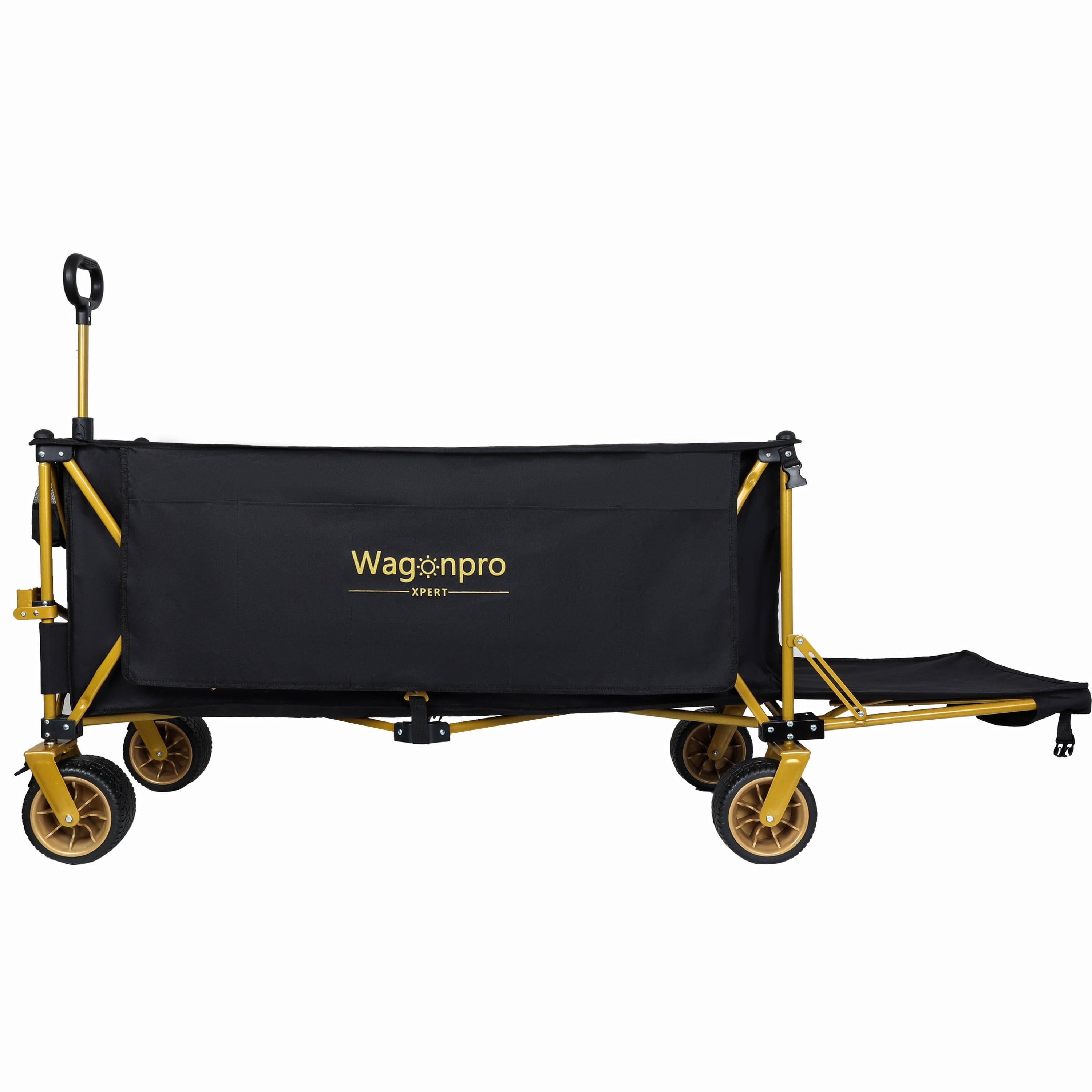 67.5in Extra Long Heavy Duty Beach Wagon with Opened Tailgate, 480lbs Capacity Utility Cart with 7" All-Terrain Wheels, Patented Ultra-Stable Frame, No Assembly Needed, Black
