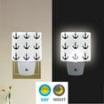 thumbnail image 2 of Yayeee LED Night Light for The Home Plug in With Light Sensors 2 Pack, Anchor Pattern, 2 of 6