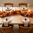 thumbnail image 6 of Artificial Maple Leaves Pumpkins Sunflowers and Vines Garland Flexible Reusable 69 Inch for Thanksgiving Home Decor, 6 of 6