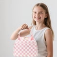 thumbnail image 4 of Set de Mochila Escolar Bluboon Rosa Blanco a Cuadros 30x14x43 cm, 4 of 5