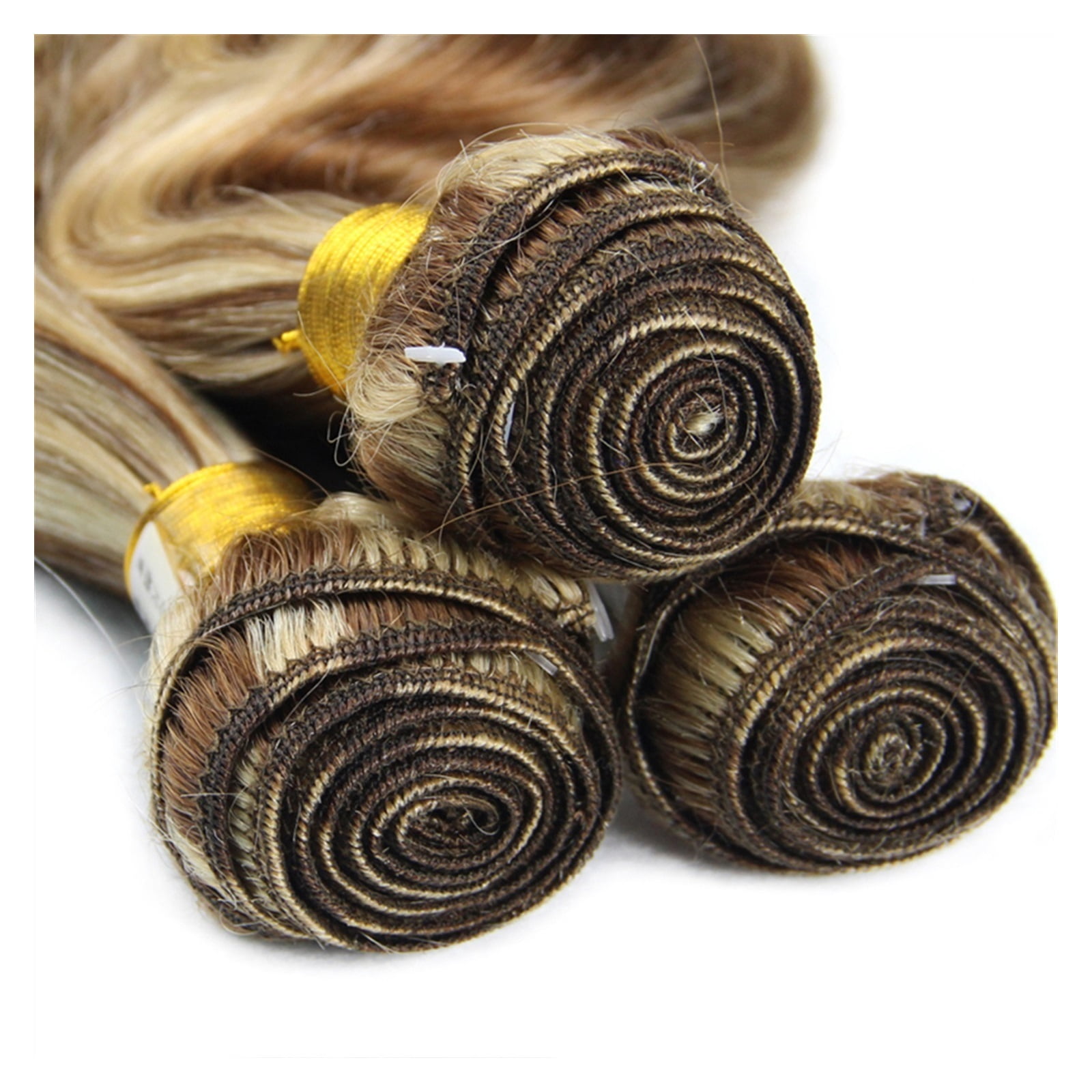 Highlight Human Hair Bundles  P4/613 Highlight Bundles For Black Women Remy Body Wave Ash Blonde Colored Human Hair Weave 1/3 Bundles