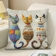 thumbnail image 3 of Tyidzon Pillow Covers 18"X18" Holiday Animals Themed Modern Decorative Throw Pillow Covers Pillow Protectors Cushion Case Home Living Room Decor for Sofa Car, 3 of 6
