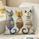 thumbnail image 4 of Juego de almohadas con estampado de animales bonitos para dormitorio, sala de estar, sofá, cojín de 45 x 45 cm para decoración de sofá y sala de estar, funda de almohada aterciopelada., 4 of 6