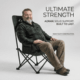 thumbnail image 2 of AORAN 2-Pack Foldable Moon  Chairs, portable camping chairs with reinforced steel frames, durable Oxford fabric, side pockets, ergonomic high backs, and carry bags for outdoor use., 2 of 7