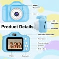 thumbnail image 2 of Syenll Kids Camera Toys, HD Digital Camera with 32GB SD Card, Selfie Camera Toys Gifts for Boys Girls, Blue, 2 of 8