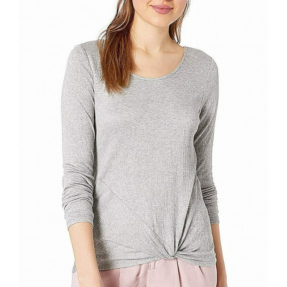 A. Byer Womens Twist Front Knit Top