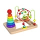 thumbnail image 3 of Anillos de apilamiento de arco iris de Maze de cuentas de madera, montaña rusa colorida educativa de aprendizaje temprano 2 en 1 para un regalo de, 3 of 9