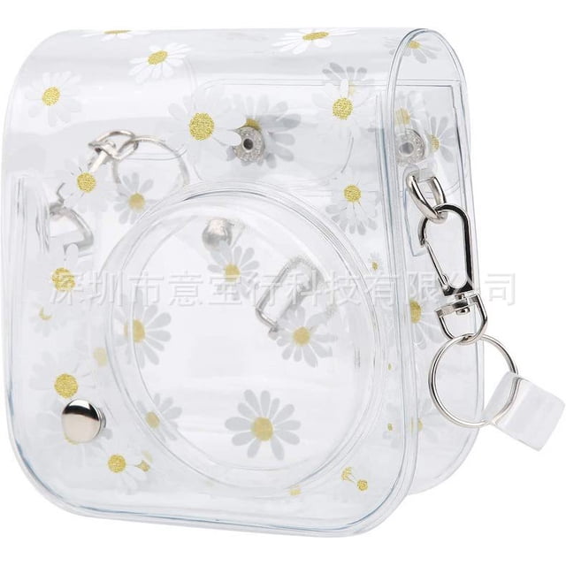 Mistaha Polaroid mini11/8/9/40 small daisy transparent shell case with shoulder strap