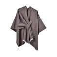 thumbnail image 2 of Dwellite Shawl Wraps for Women Sweater Scarf Womens Sweater Wrap Sweaters Scarf Knitted Wrap Shawls And Wraps for Women Coffee, 2 of 4