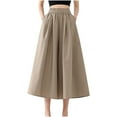 thumbnail image 1 of Timegard Women Wide Leg Pants Elastic High Waist Ruched Fall Vacation Casual Loose Pants with Pockets, 1 of 7