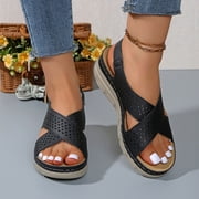 Hoshose Orthopedic Sandals for Women Open Toe Wide Width Beach Sandals