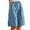 v#16Light Blue85, variant on Rggeeun Women'S Pants Solid Color Elastic High Waist Knee Length Wide Leg Loose Fit Breathable Pleated With Side Pockets & Front Button For Outdoor Play Fashion Bottoms,Red,Xxl