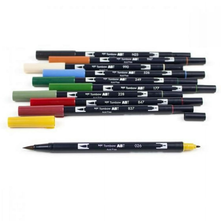 Tombow Dual Brush Pens- Primary Set of 10