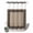 Black Brown, variant on No Hook Shower Curtain, Yellow Greek Key Shower Curtains for Bathroom with See Through Top Window, Geometric Greece Ancient Farmhouse Geo Waterproof & Washable Bath Curtain 60"x72"