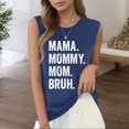 thumbnail image 2 of Camiseta sin mangas con estampado de letras para mujer: camiseta informal de verano con diseño moderno, versátil con vaqueros, fácil de cuidar, 2 of 4