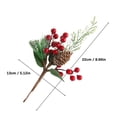 thumbnail image 3 of TIELUTT Découpages de Fruits Rouges de Noël et Fleurs Décorations de Noël Décorations d'Arbre de Noël Yule Autel Grandes Fleurs Décorations Murales Guirlande Grandes Fleurs Fleurs Suspendues, 3 of 8