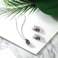 thumbnail image 4 of Gem Stone King Green Mystic Topaz Red Garnet 7.65 Ct 925 Sterling Silver Pendant and Earrings Jewelry Set, 4 of 4