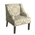 thumbnail image 1 of HomePop Velvet Swoop Arm Living-Room-Chairs, Suri Brown, 1 of 2