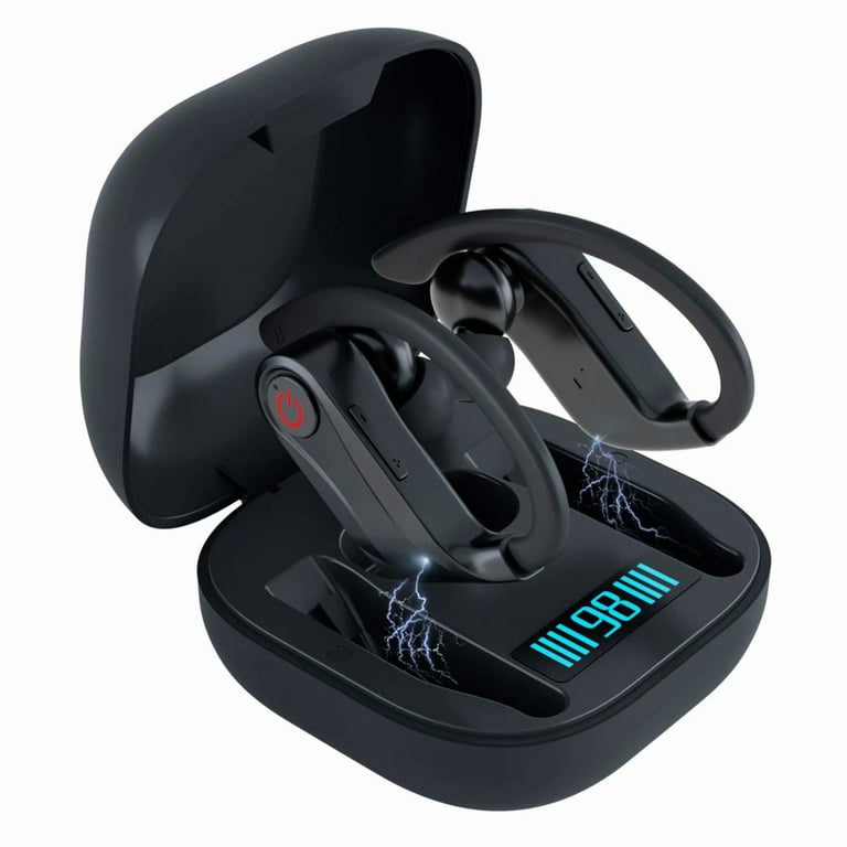 Wireless Earbuds Bluetooth Headphones 5.0 True Wireless Sport Earphones Built in Mic in Ear Running Headset with Earhooks Charging Case Compatible