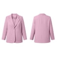 thumbnail image 4 of Lepsheexh Womens Blazers Dressy Casual Long Sleeve Solid Color Suit Jackets Classic Open Front Single Button Fall Winter Blazers, 4 of 7