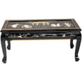 thumbnail image 2 of Oriental Furniture Black Lacquer Coffee Table - Royal Ladies, 2 of 6