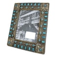 thumbnail image 4 of Rustic Western Turquoise Gems Geometric Patterns Ropes Picture Frame 8"X10", 4 of 11