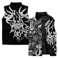 thumbnail image 2 of Chalecos fríos para hombre, chalecos personalizados con estampado de monstruos para hombre, chaquetas de invierno para hombre con protección contra el frío y el calor, ropa de tendencia informal para, 2 of 4