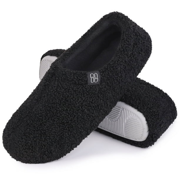 HomeTop Women's Cozy Memory Foam Loafer Slippers Indoor Outdoor ...