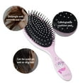 thumbnail image 4 of Red by Kiss Unicorn Detangler Brushes, Cute Kids Hairbrush Easy Wet Dry Hair Detangling & Styling, Scalp Massage & Smooth (Oval, Catmermaid), 4 of 11
