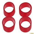 thumbnail image 1 of 4 Pcs Silicone Tennis Racket Grip Ring Handle Closure Rubber Red, 1 of 6