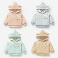 thumbnail image 6 of LYMAYTER Boys Girls Cotton Jackets Infant Baby Warm Cardigan Clothing Winter Thickened Cozy Jackets for 6 Months-4 Years, 6 of 9