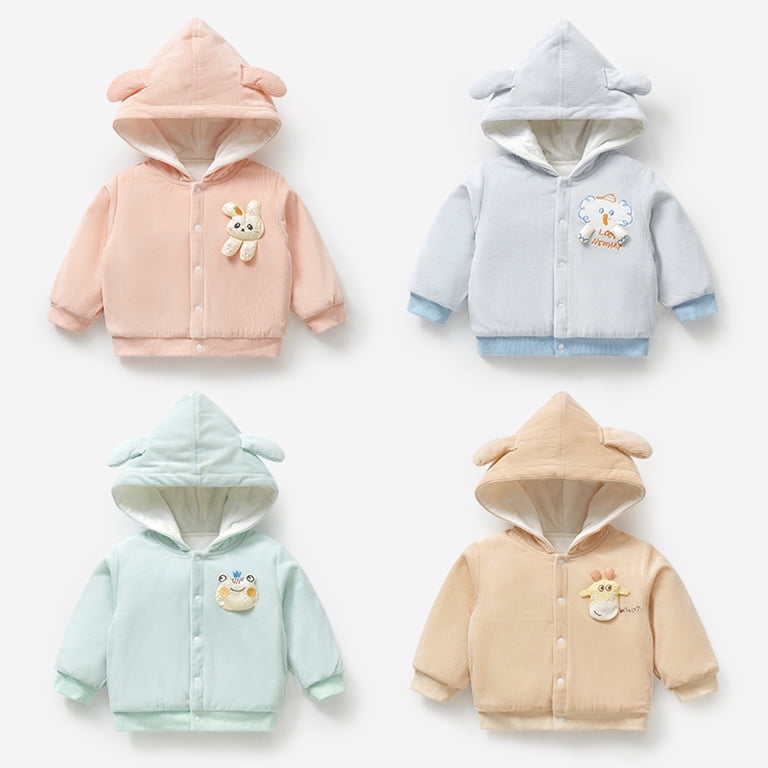 Infant Baby Hooded Jacket Coat Cute Bear Ear Zipper Up Jacket Coat Tops Cute Warm Coat Infant Baby Fall Winter Clothes 0 24 Months Infant Baby Hooded Jacket Coat Cute Bear Ear Zipper Up Jacket Coat Tops Cute Warm Coat Infant Baby Fall Winter Clothes 0 24 Months