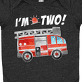 thumbnail image 4 of Inktastic I'm 2 Fire Truck 2nd Birthday Boys or Girls Baby Bodysuit, 4 of 5