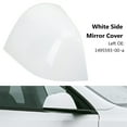 thumbnail image 4 of Pearl White Side Mirror Cover Replacement for 2020 2023 ABS Material Durable Protective Exterior Rearview Cap Easy Installation, 4 of 7
