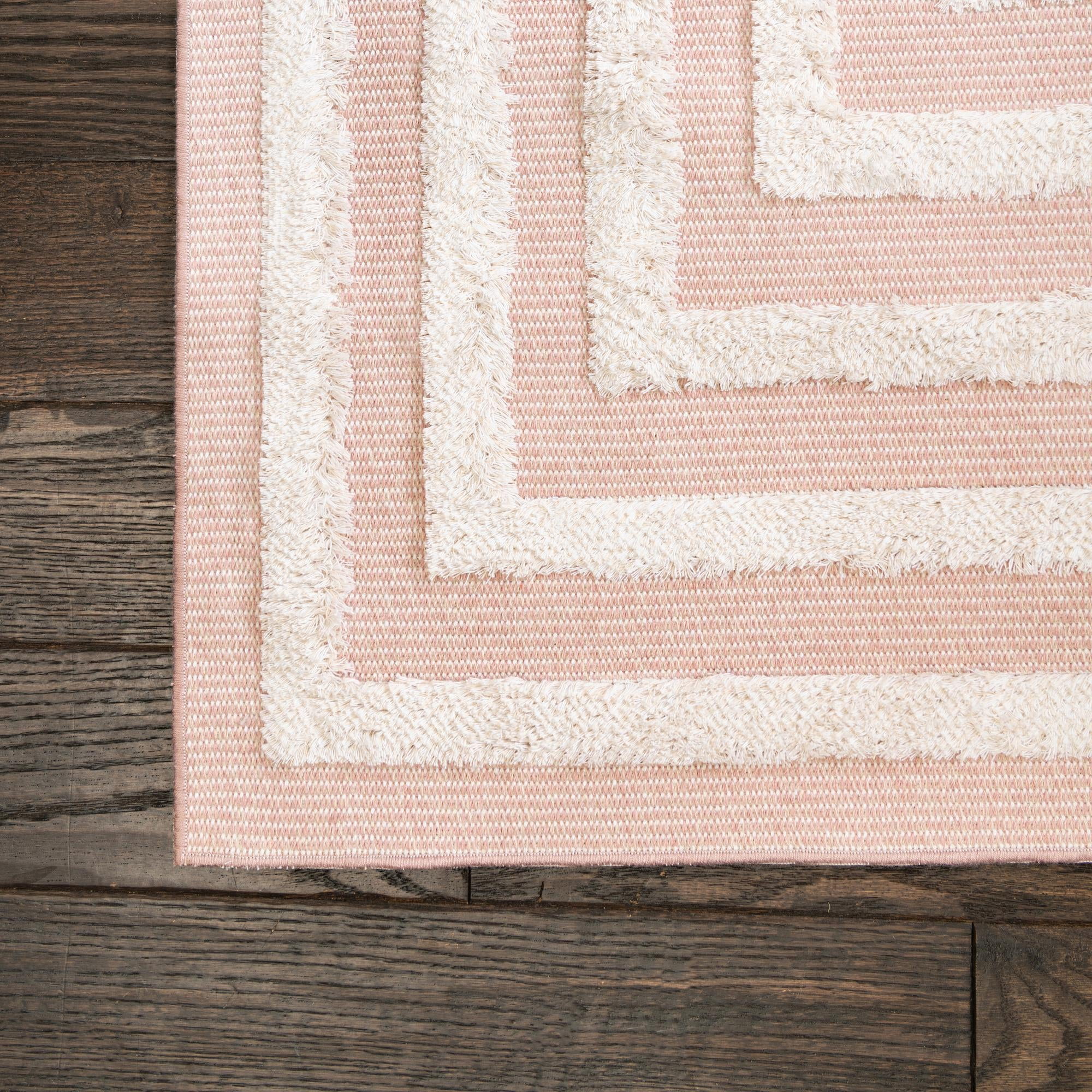 Sabrina Soto Casa Collection Area Rug - Toluca (2' 3" x 6' Runner Pink/Ivory)