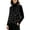 Black(Womens Vests), variant on GUACER Womens Polka Dot Fleece Vest V Neck Cropped Loose Sleeveless Casual Jacket for Fall Winter