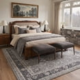 thumbnail image 2 of GENIMO 2'x7' Runner Rug, Machine Washable Non Slip Low Pile Hallway Runner Rug for Kitchen Laundry Room, Persian Geometric, ONYXBLOOM, 2 of 5