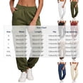 thumbnail image 4 of Jsaierl Womens Joggers Plus Size Baggy Elastic Waist Pants Bottoms Fall Drawstring Cotton Athletic Sweatpants with Pockets, 4 of 9