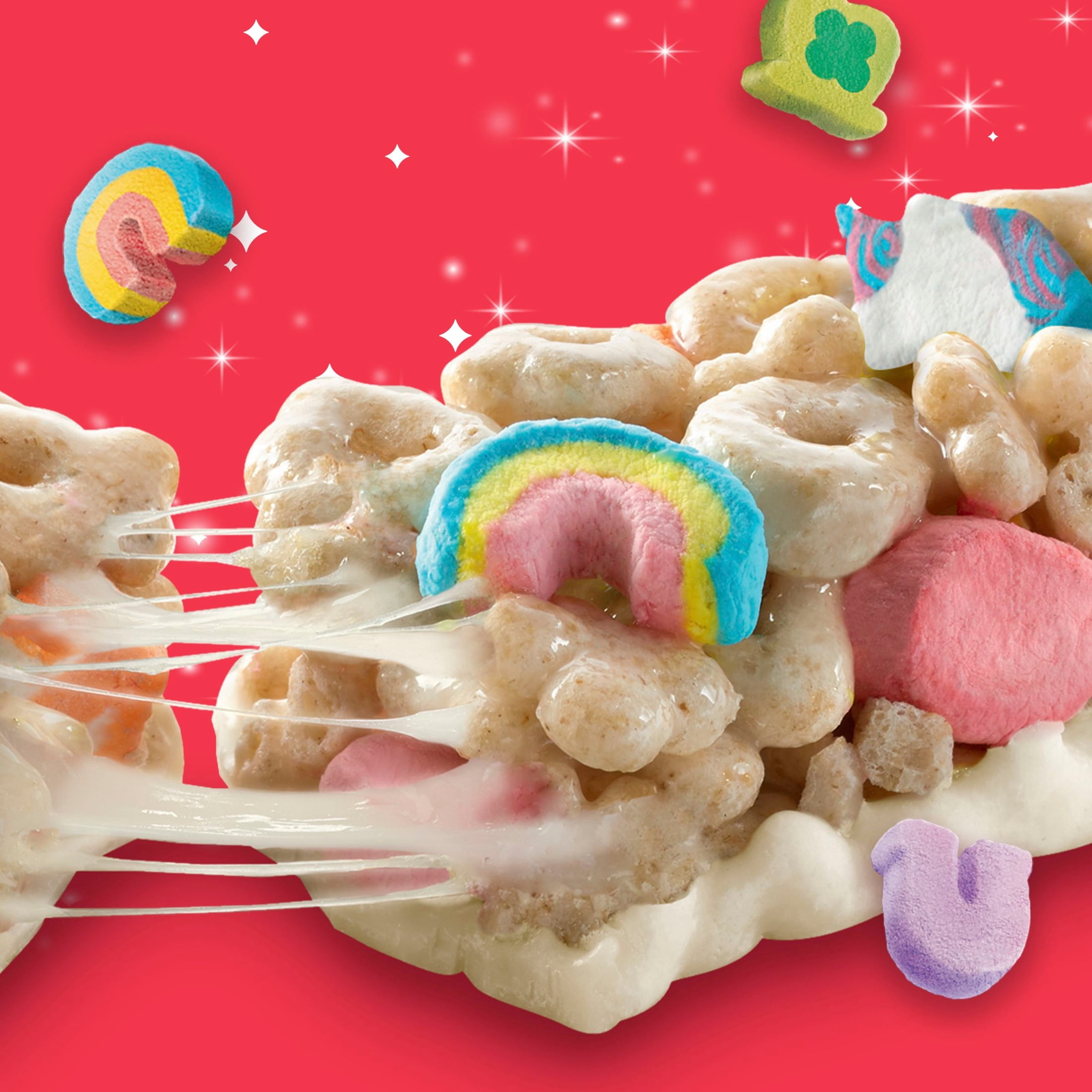 (4 pack) Lucky Charms Cereal Treat Bars, Snack Bars, Value Pack, 16 Count, 13.6 oz