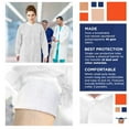 thumbnail image 3 of White Disposable Lab Coats, SPP 45 GSM Splash-Proof PPE, 10 Count, Large, 3 of 7