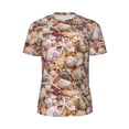 thumbnail image 5 of Wukai Colorful Seashells Print Men's Short-Sleeved Mesh T-Shirt,Quick-Dry Short Sleeve Workout T-Shirt-Medium, 5 of 8