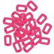 thumbnail image 3 of 30x anillos de cadena de enlace acrílico ganchos de Clips en U para Rosado, 3 of 8