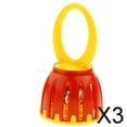 thumbnail image 1 of Paquete de 3-4 sonajero con campana y jaula Baoblaze Juguete instrumento de percusión 3 piezas, 1 of 8