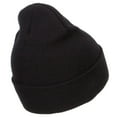 thumbnail image 3 of Mini Sailboat Embroidered Long Beanie - Black OSFM, 3 of 5
