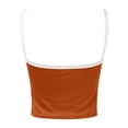 thumbnail image 3 of Fgnfyis Women's Tank Tops Women's Summer Neck Sleeveless Crop Tank Color Block Slim Fit Casual Summer Tops for Women Orange M, 3 of 3